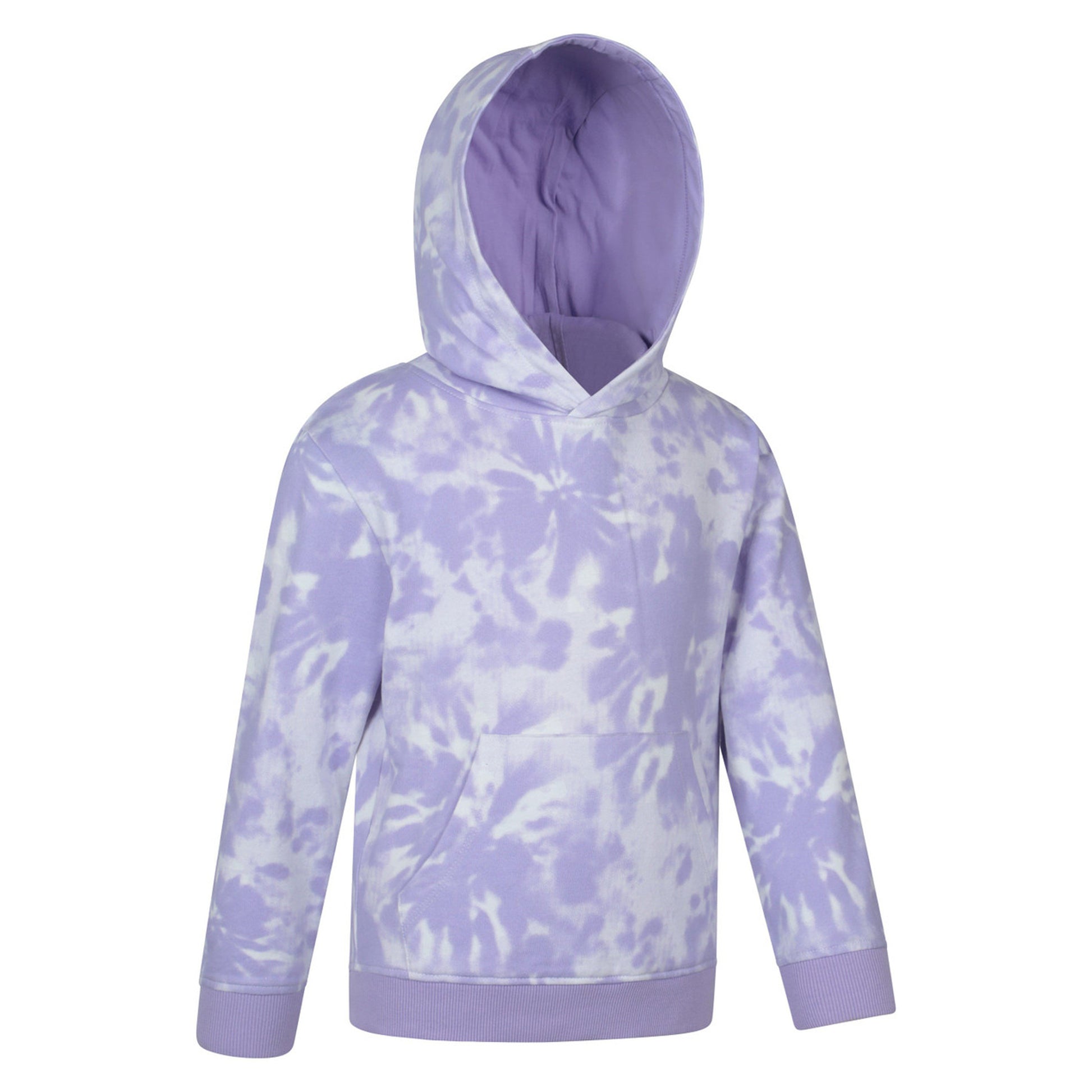 Purple - Lifestyle - Mountain Warehouse Childrens-Kids Tie Dye Organic Hoodie