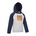 Grey-Navy - Side - Mountain Warehouse Childrens-Kids Terry Tiger Organic Hoodie