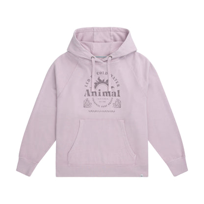 Lilac - Front - Animal Womens-Ladies Kaya Graphic Print Organic Hoodie