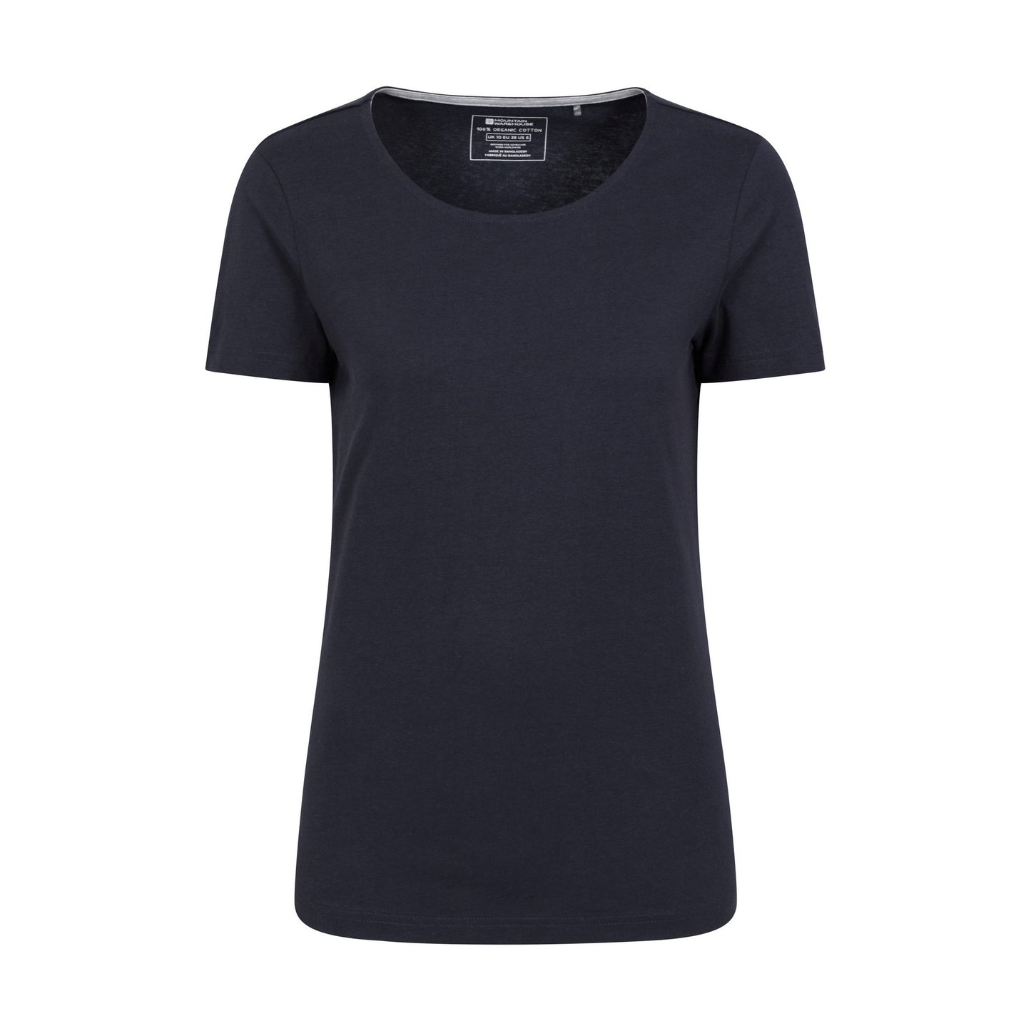 Navy - Front - Mountain Warehouse Womens-Ladies Eden Organic V Neck T-Shirt