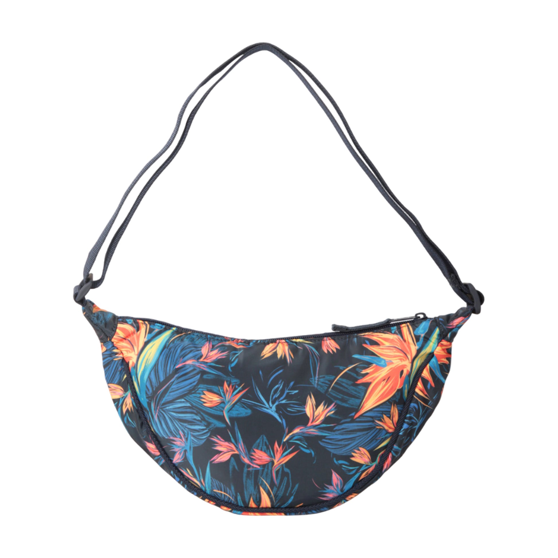 Orange - Back - Animal Tropical Recycled Crossbody Bag