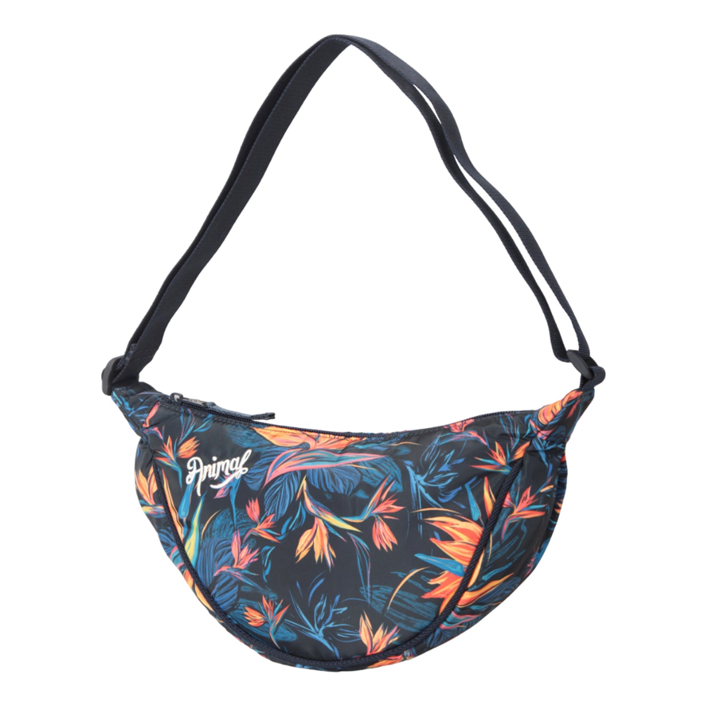 Orange - Side - Animal Tropical Recycled Crossbody Bag