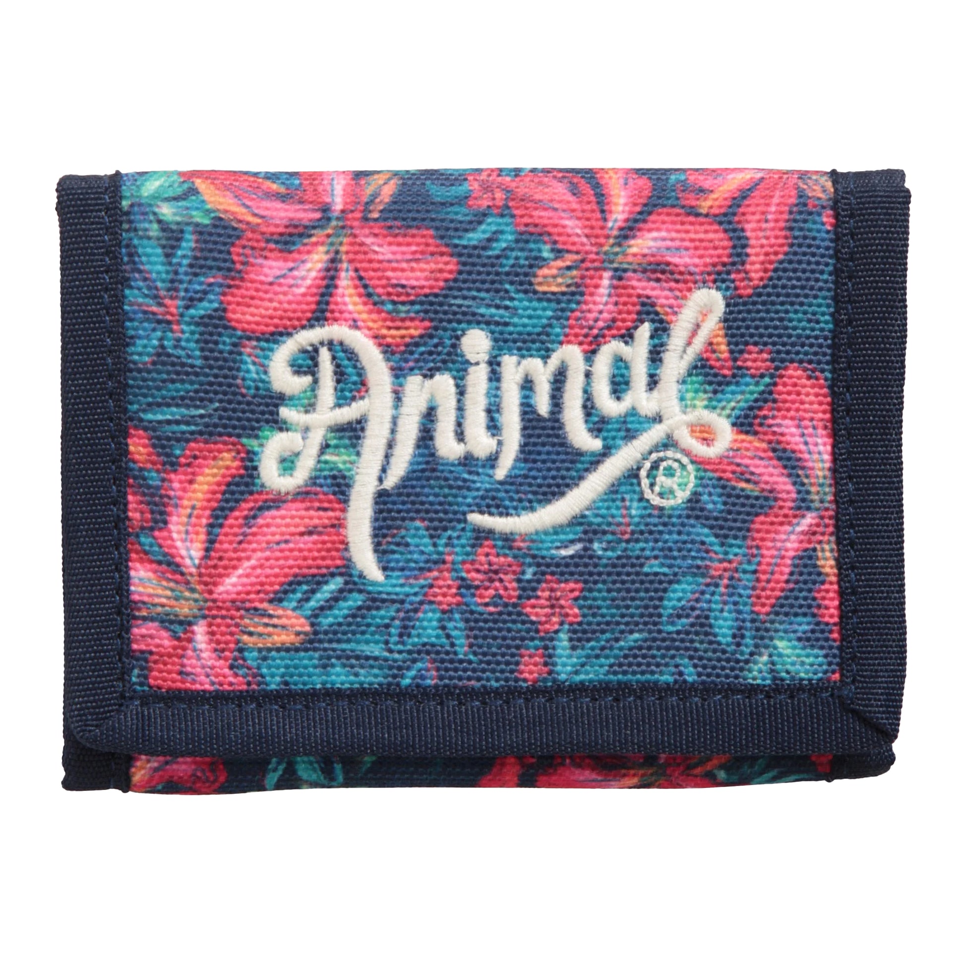 Red - Front - Animal Tri-Fold Recycled Wallet