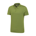 Khaki Green - Side - Mountain Warehouse Mens Court IsoCool Polo Shirt