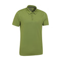 Khaki Green - Lifestyle - Mountain Warehouse Mens Court IsoCool Polo Shirt