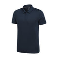 Navy - Side - Mountain Warehouse Mens Court IsoCool Polo Shirt