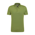 Khaki Green - Front - Mountain Warehouse Mens Court IsoCool Polo Shirt