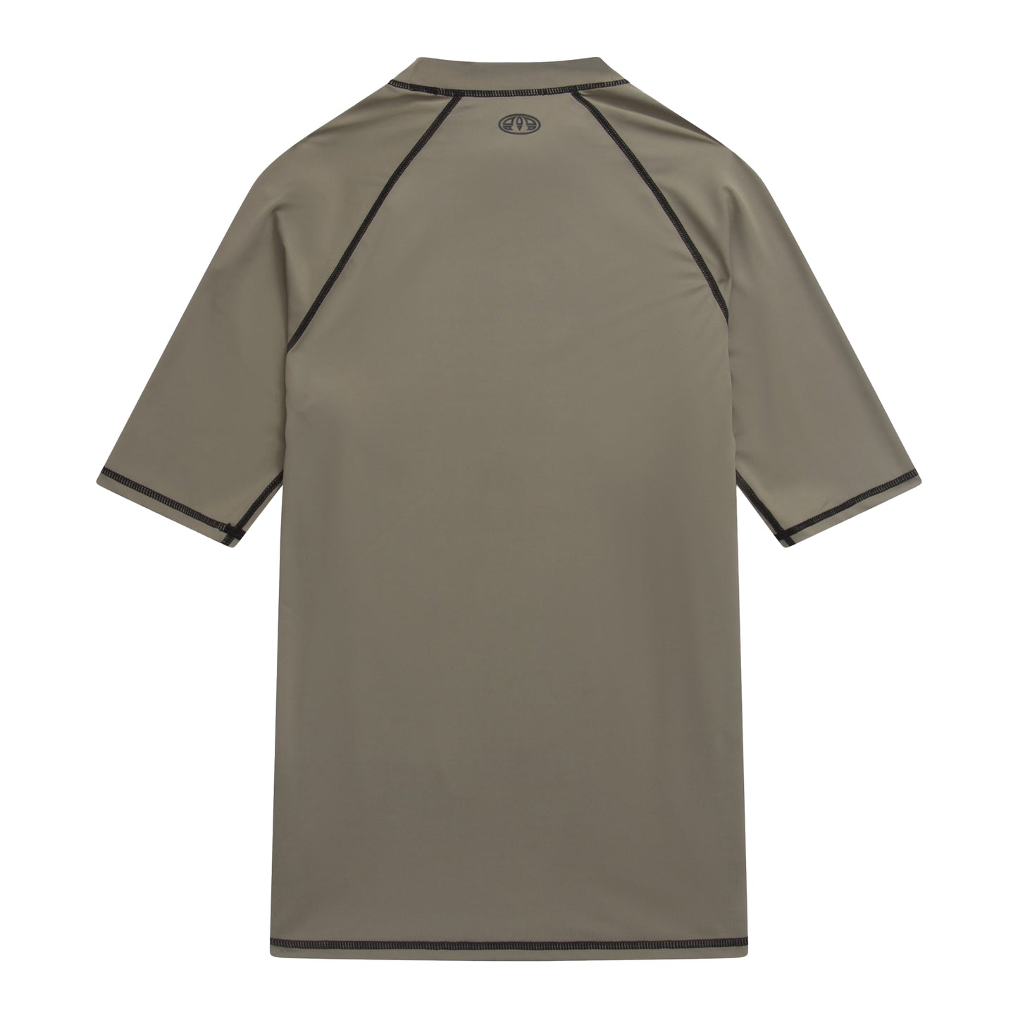 Khaki Green - Back - Animal Mens Kai Recycled Rash Top