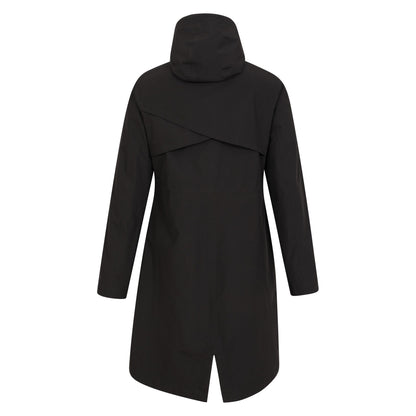 Black - Back - Mountain Warehouse Womens-Ladies Hilltop Extra Long Waterproof Jacket