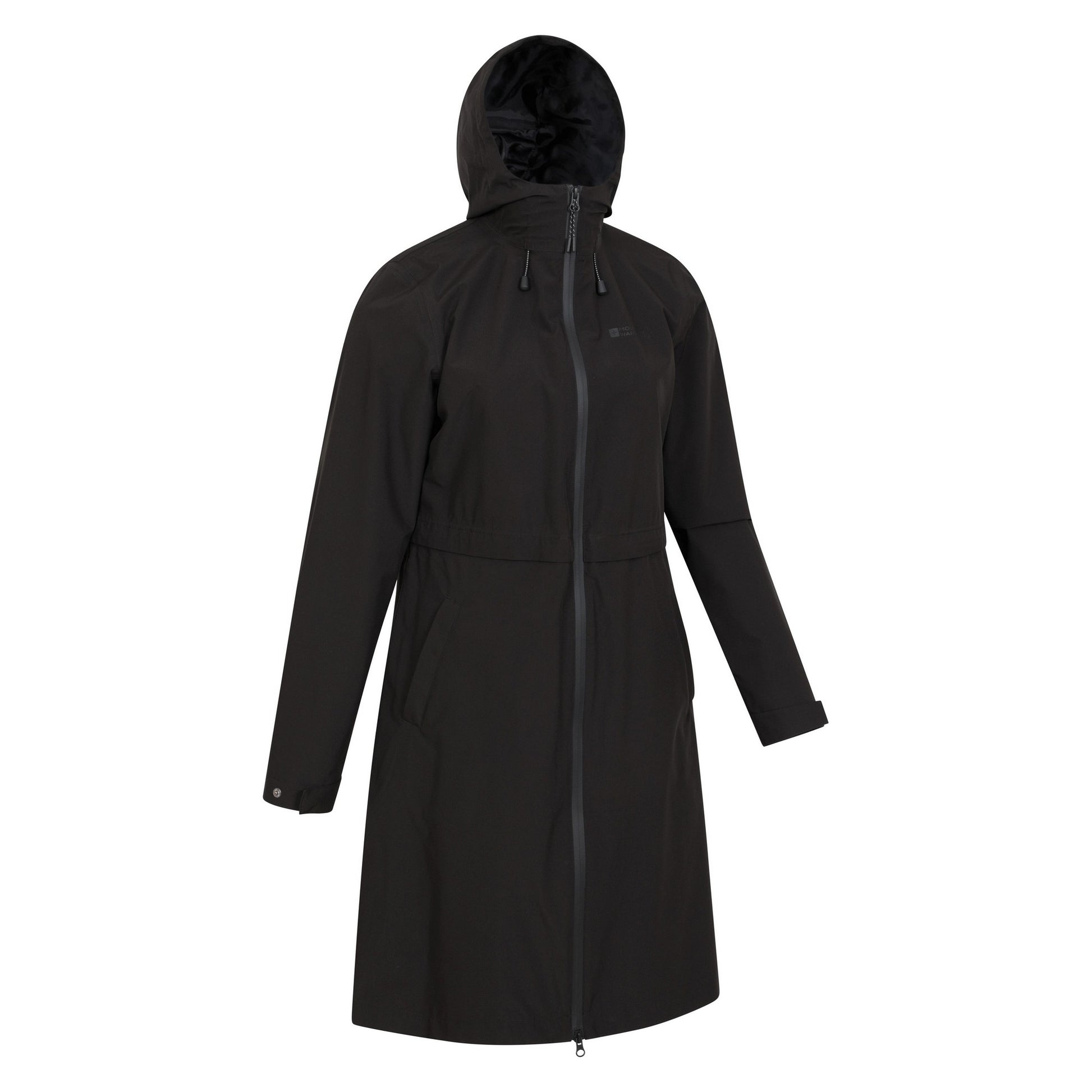 Black - Lifestyle - Mountain Warehouse Womens-Ladies Hilltop Extra Long Waterproof Jacket