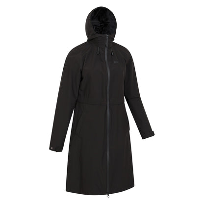 Black - Lifestyle - Mountain Warehouse Womens-Ladies Hilltop Extra Long Waterproof Jacket