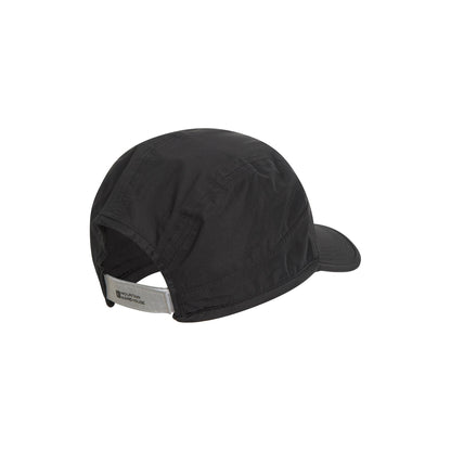 Black - Pack Shot - Mountain Warehouse Sporty Waterproof Running Cap