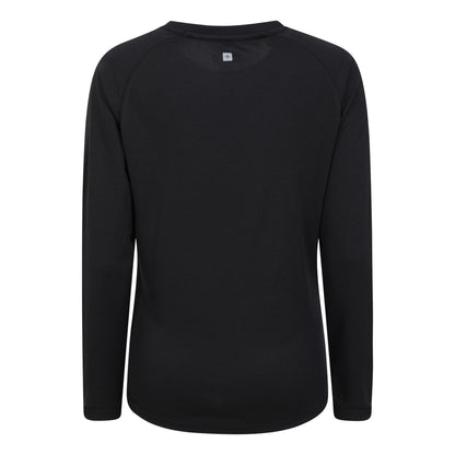 Black - Back - Mountain Warehouse Womens-Ladies Endurance Long-Sleeved Top
