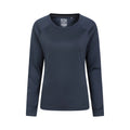 Navy - Front - Mountain Warehouse Womens-Ladies Endurance Long-Sleeved Top
