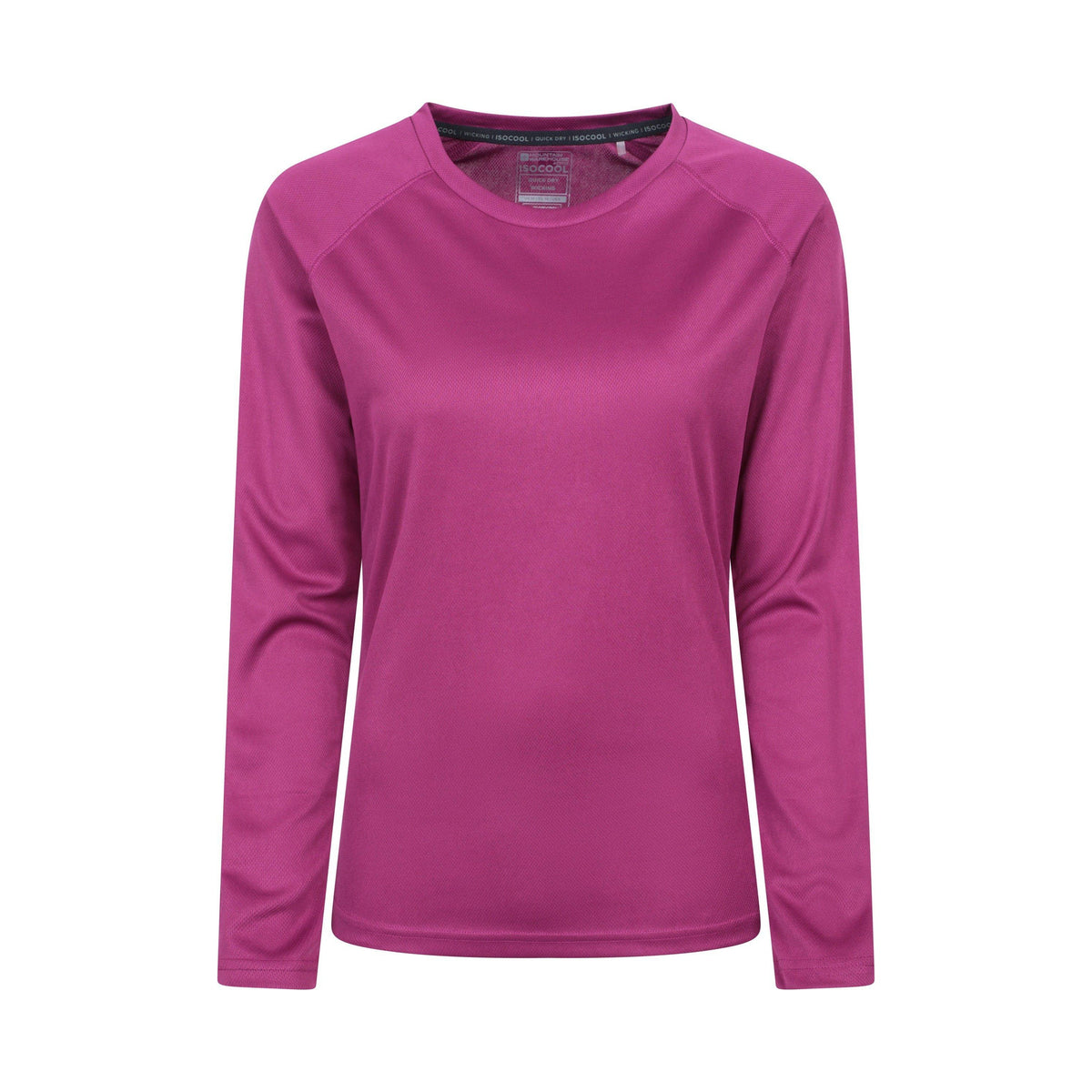 Purple - Front - Mountain Warehouse Womens-Ladies Endurance Long-Sleeved Top