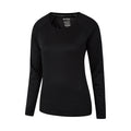 Black - Side - Mountain Warehouse Womens-Ladies Endurance Long-Sleeved Top