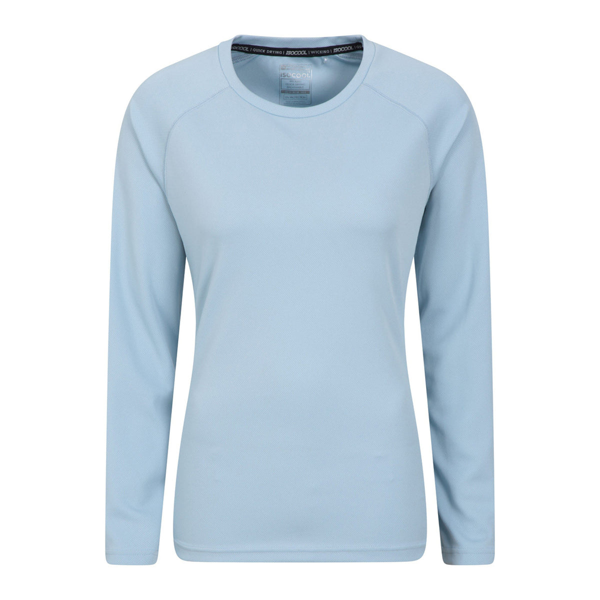 Pale Blue - Front - Mountain Warehouse Womens-Ladies Endurance Long-Sleeved Top