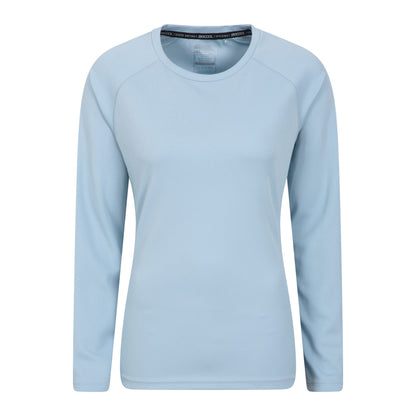 Pale Blue - Front - Mountain Warehouse Womens-Ladies Endurance Long-Sleeved Top