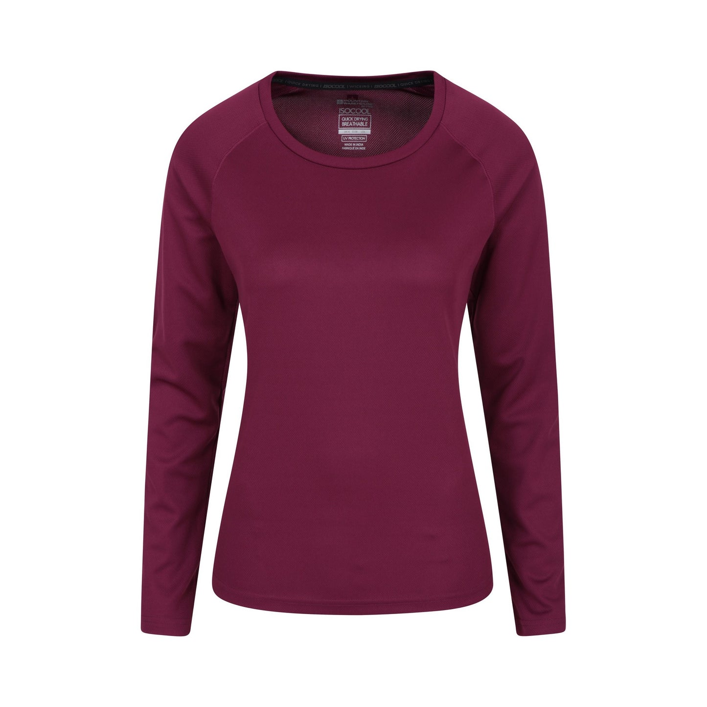 Pink - Front - Mountain Warehouse Womens-Ladies Endurance Long-Sleeved Top
