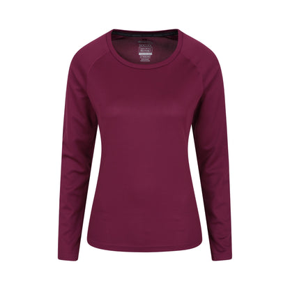 Pink - Front - Mountain Warehouse Womens-Ladies Endurance Long-Sleeved Top