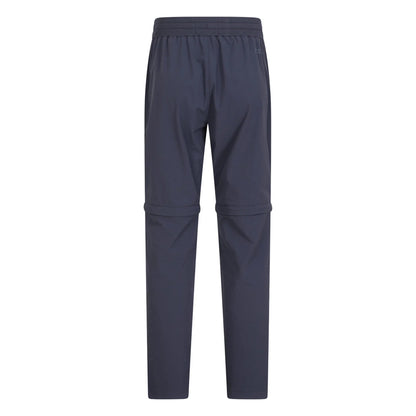 Navy - Back - Mountain Warehouse Womens-Ladies Explorer Zip-Off Trousers