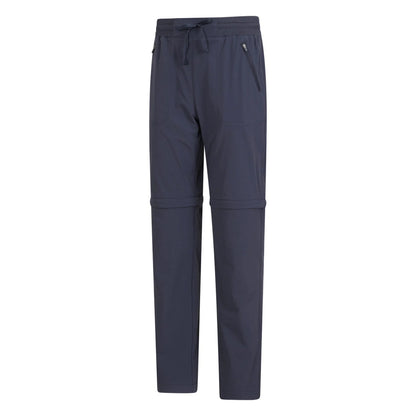 Navy - Lifestyle - Mountain Warehouse Womens-Ladies Explorer Zip-Off Trousers