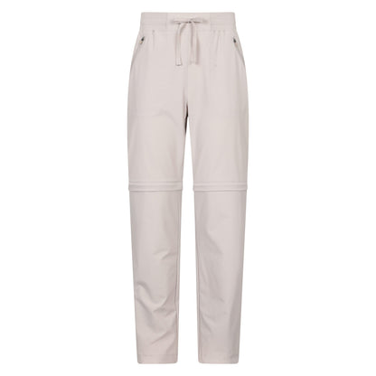 Beige - Front - Mountain Warehouse Womens-Ladies Explorer Zip-Off Trousers