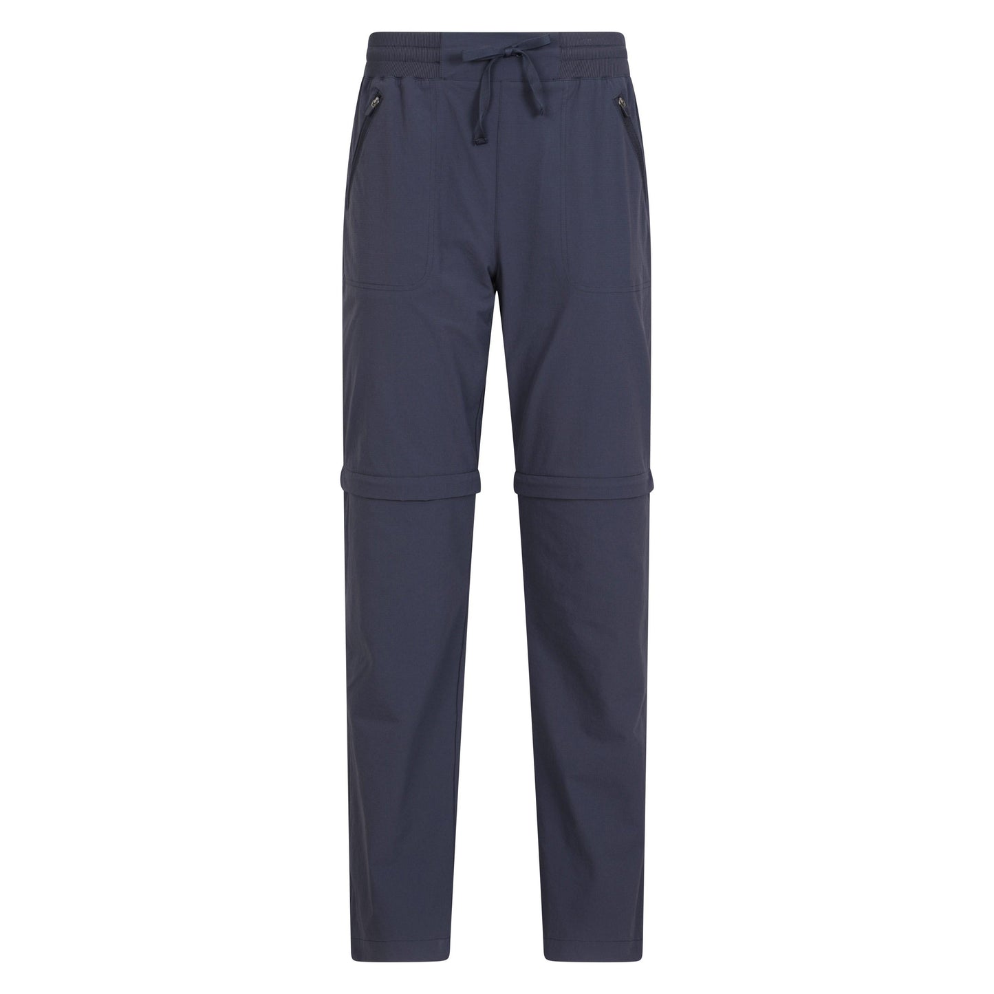 Navy - Front - Mountain Warehouse Womens-Ladies Explorer Zip-Off Trousers