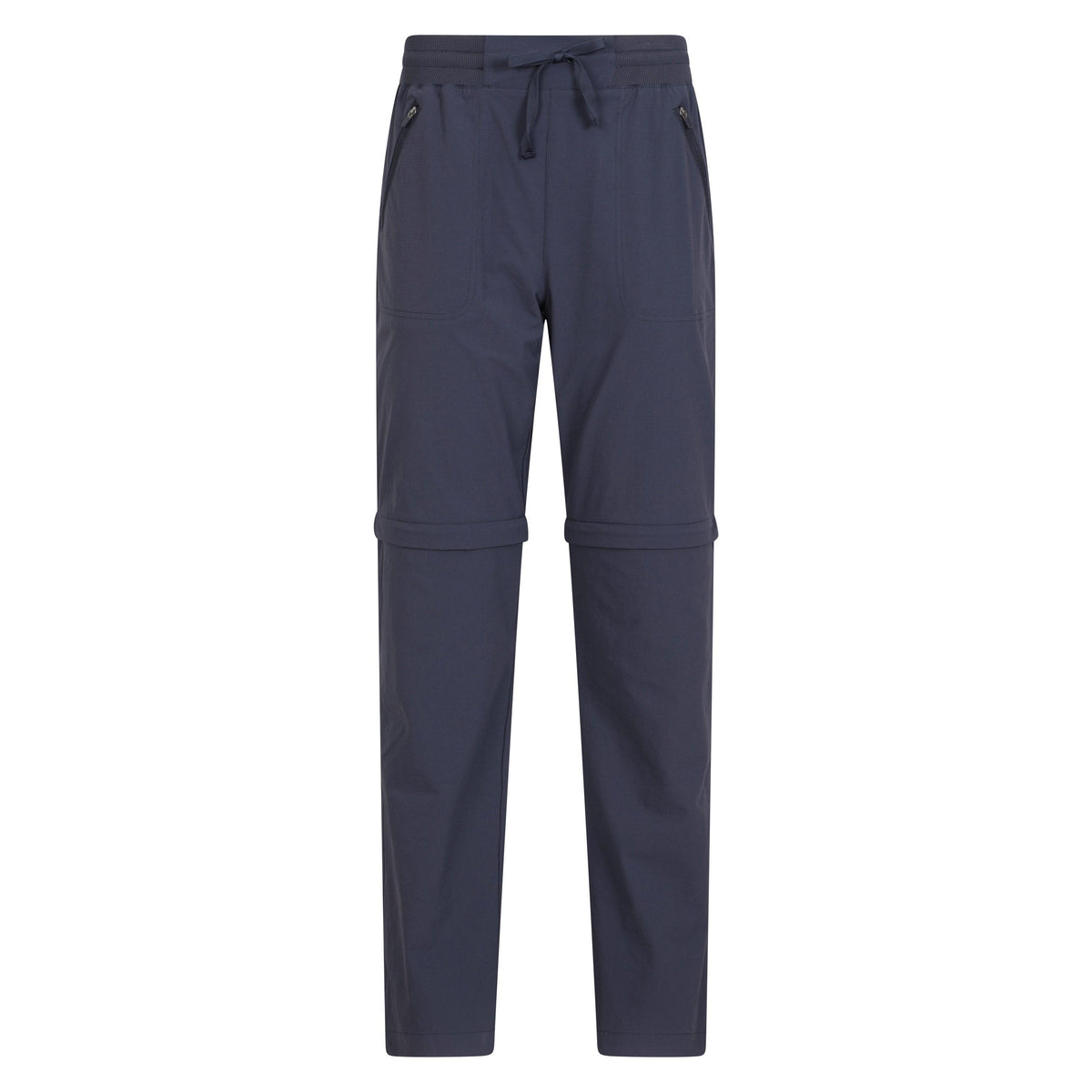 Navy - Front - Mountain Warehouse Womens-Ladies Explorer Zip-Off Trousers