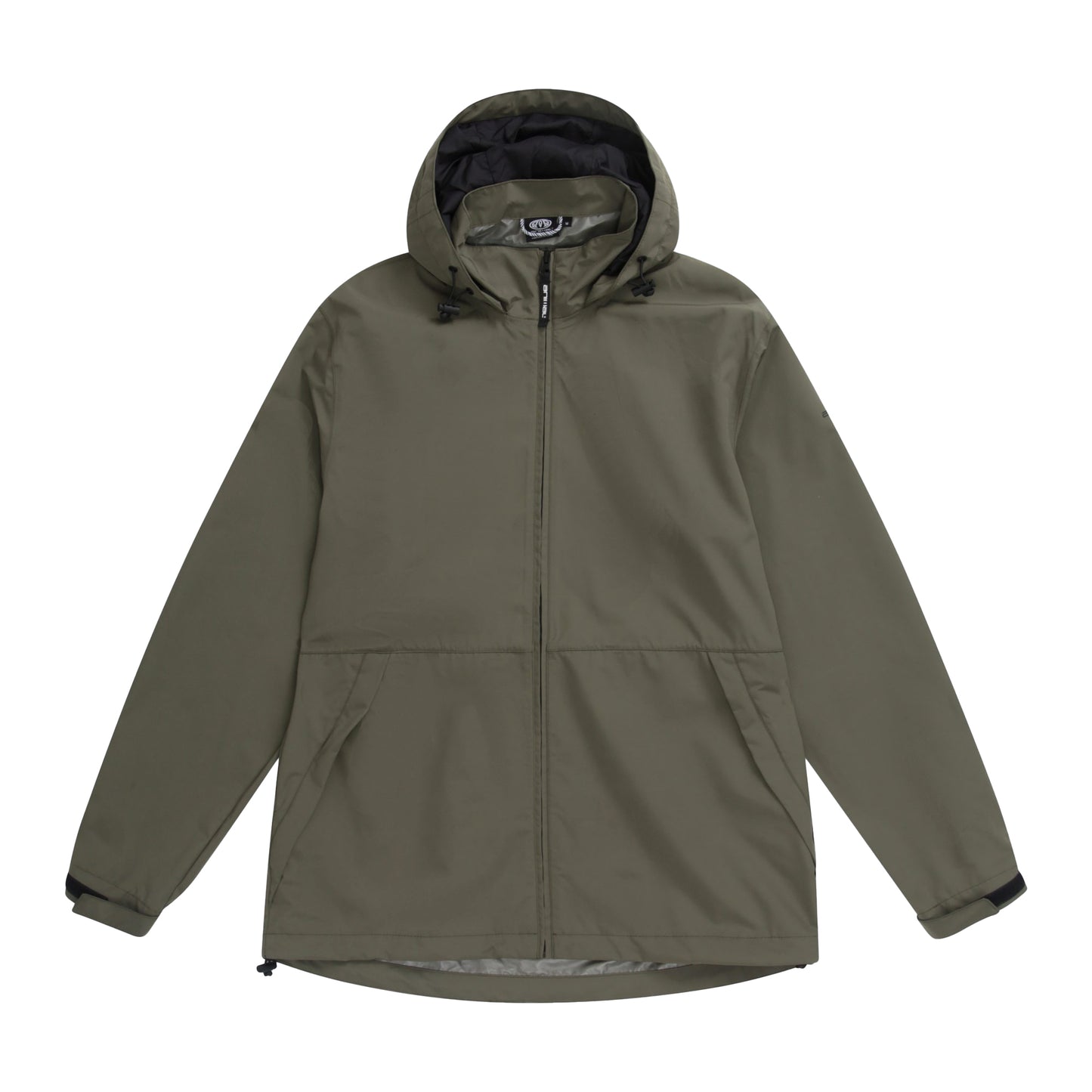 Khaki Green - Front - Animal Mens Pace Packable Waterproof Jacket