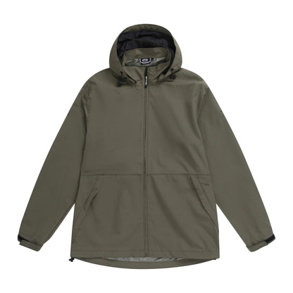 Khaki Green - Front - Animal Mens Pace Packable Waterproof Jacket