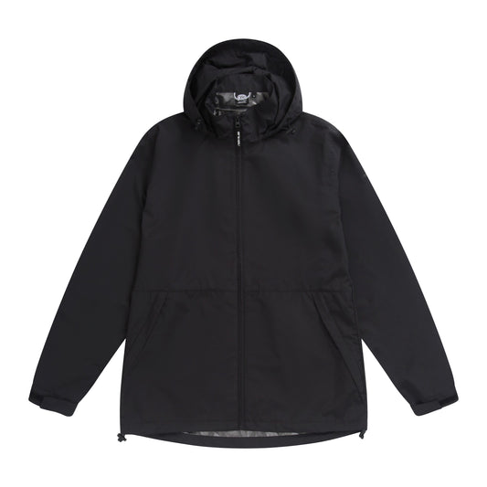 Black - Front - Animal Mens Pace Packable Waterproof Jacket
