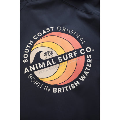 Dark Blue - Lifestyle - Animal Mens Hazey Waterproof Recycled Beach Parka