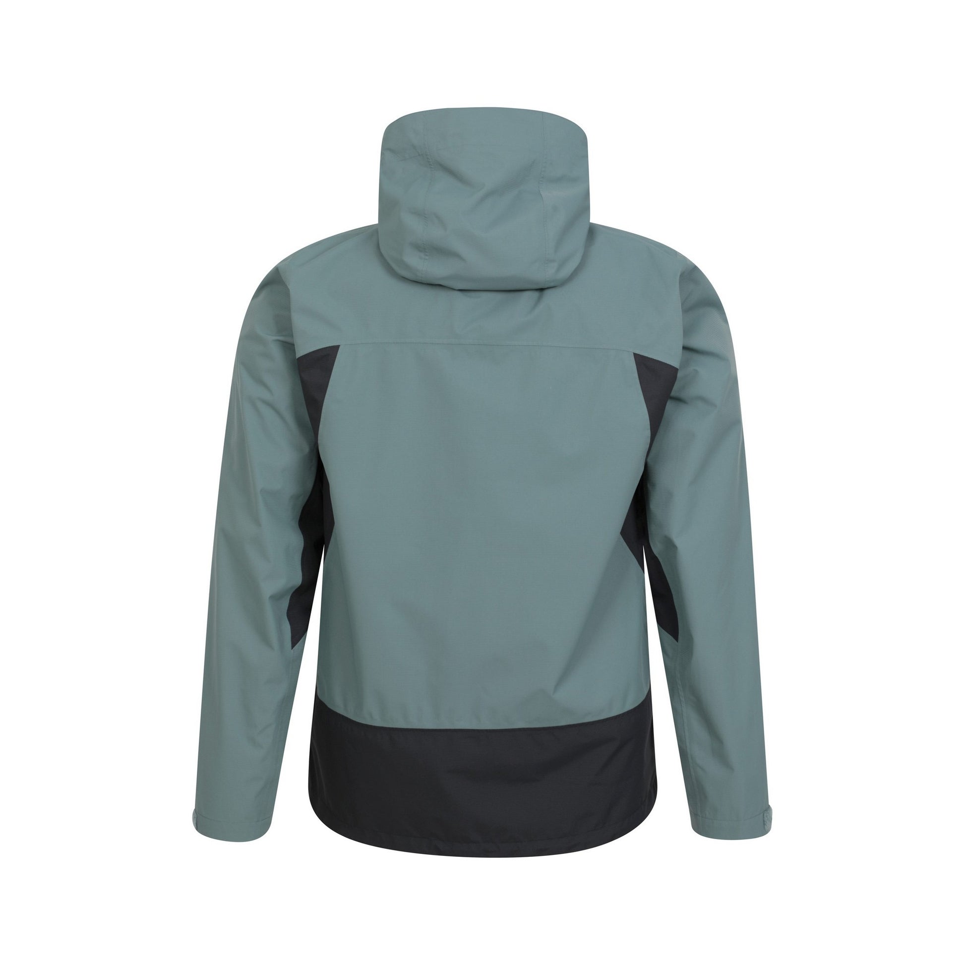 Black-Teal - Back - Mountain Warehouse Mens Valley Extreme Waterproof 2.5 Layer Waterproof Jacket