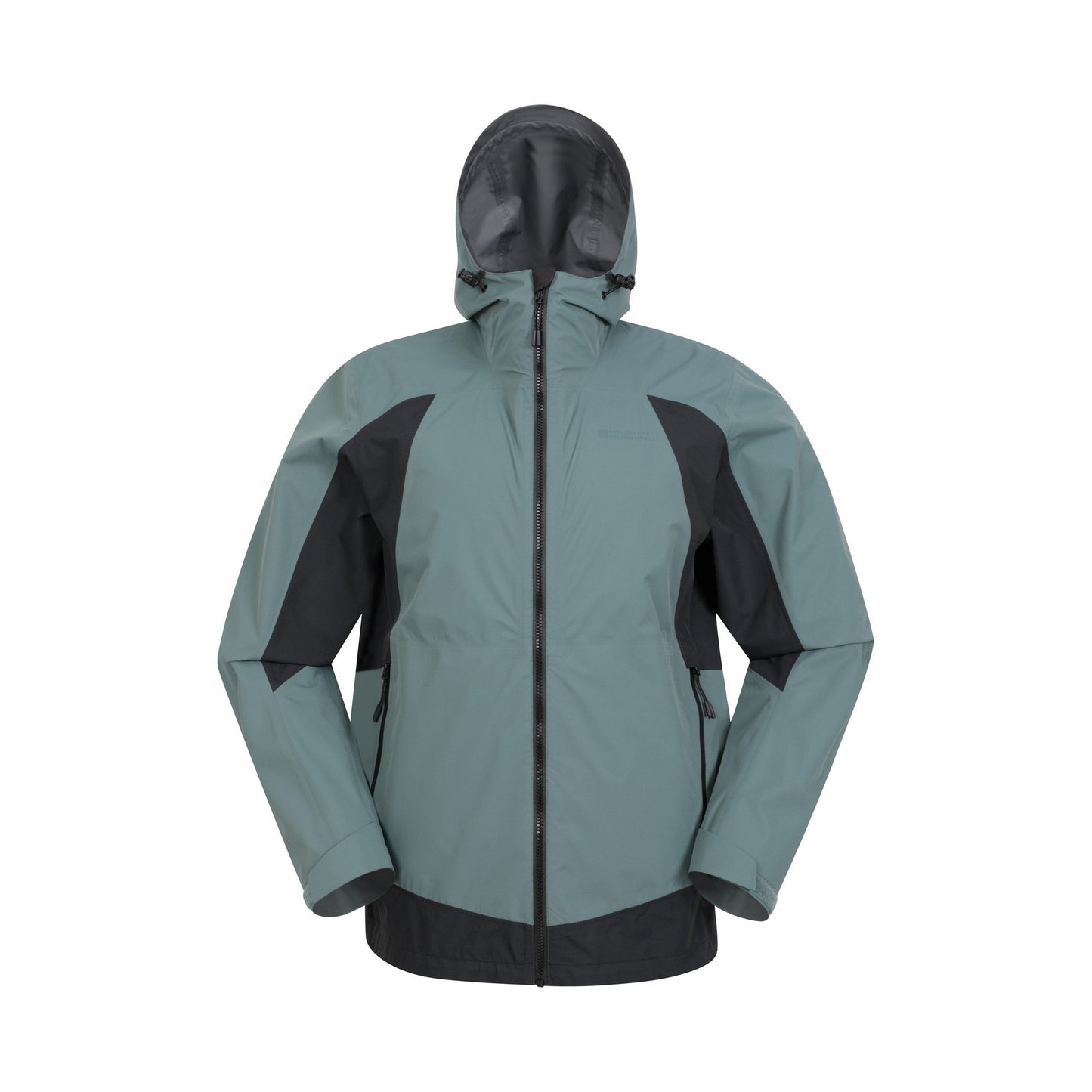 Black-Teal - Front - Mountain Warehouse Mens Valley Extreme Waterproof 2.5 Layer Waterproof Jacket