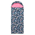 Dark Blue - Back - Mountain Warehouse Apex Mini Midseason Rectangular Sleeping Bag