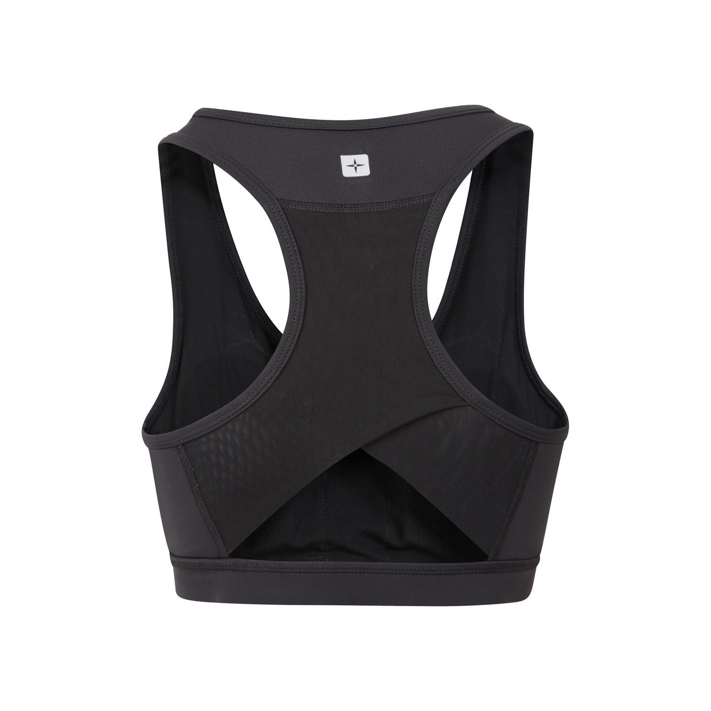 Jet Black - Back - Mountain Warehouse Womens-Ladies Motion Mesh Sports Bra