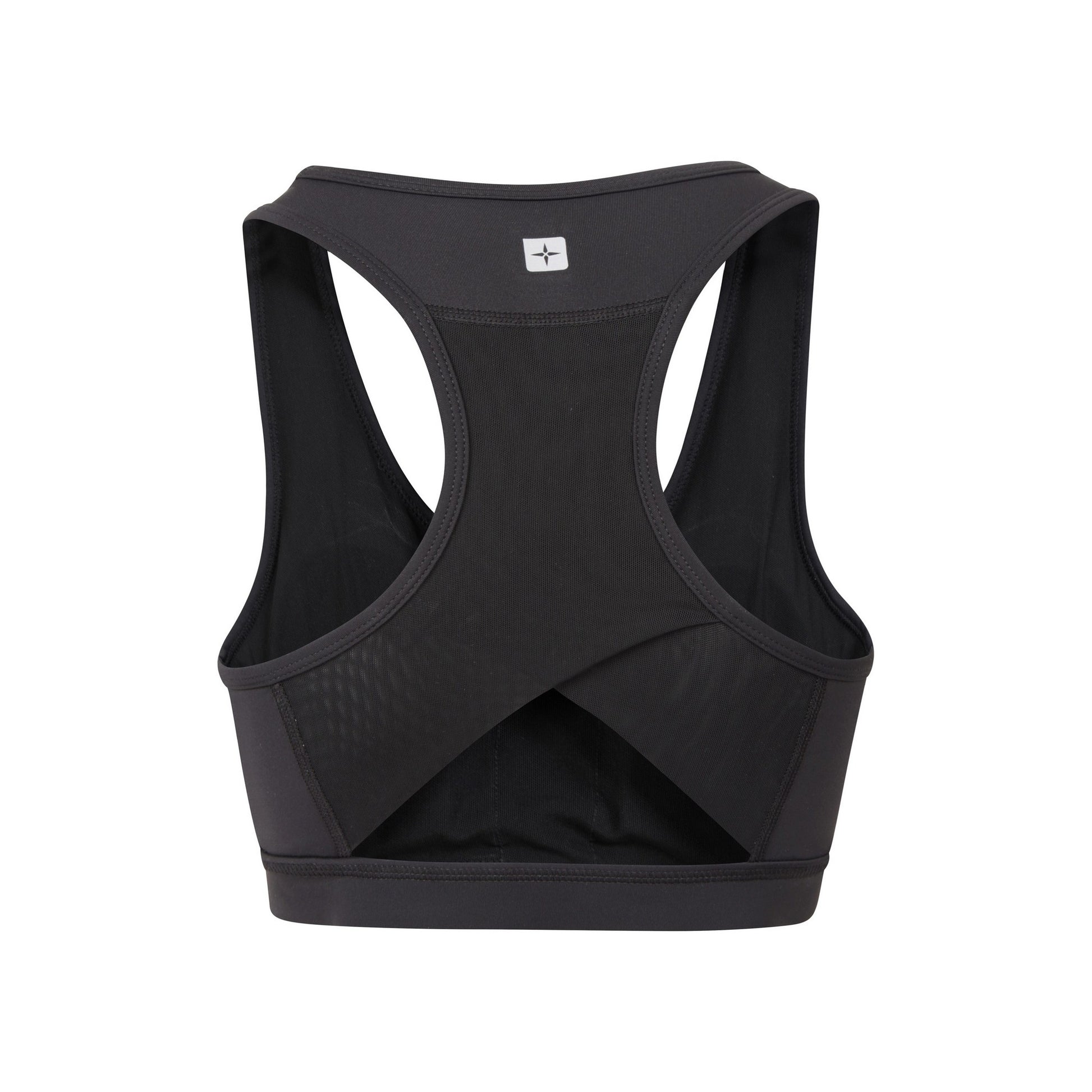 Jet Black - Back - Mountain Warehouse Womens-Ladies Motion Mesh Sports Bra