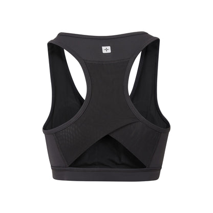 Jet Black - Back - Mountain Warehouse Womens-Ladies Motion Mesh Sports Bra