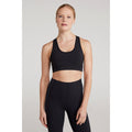 Black - Front - Mountain Warehouse Womens-Ladies Motion Mesh Sports Bra
