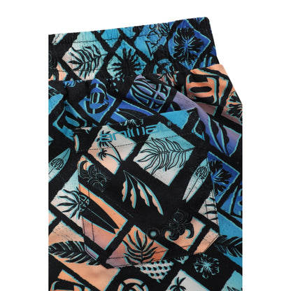 Bright Blue - Pack Shot - Animal Childrens-Kids Jed Recycled Swim Shorts