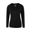 Black - Front - Mountain Warehouse Womens-Ladies Endurance Long-Sleeved Top