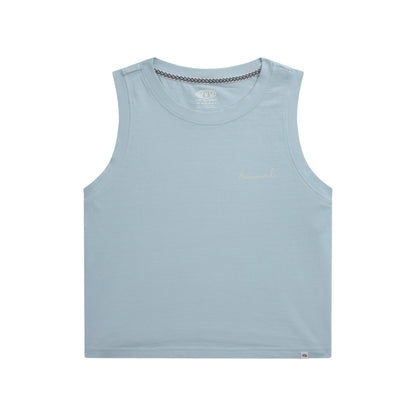 Pale Blue - Front - Animal Womens-Ladies Grace Organic Tank Top