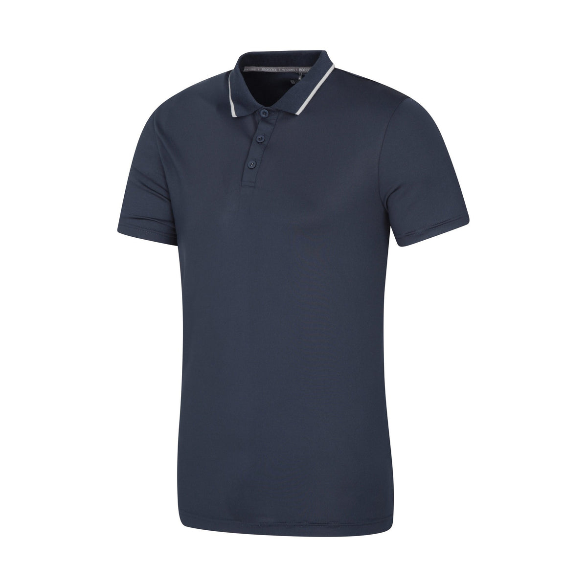 Navy - Side - Mountain Warehouse Mens Tournament IsoCool Polo Shirt