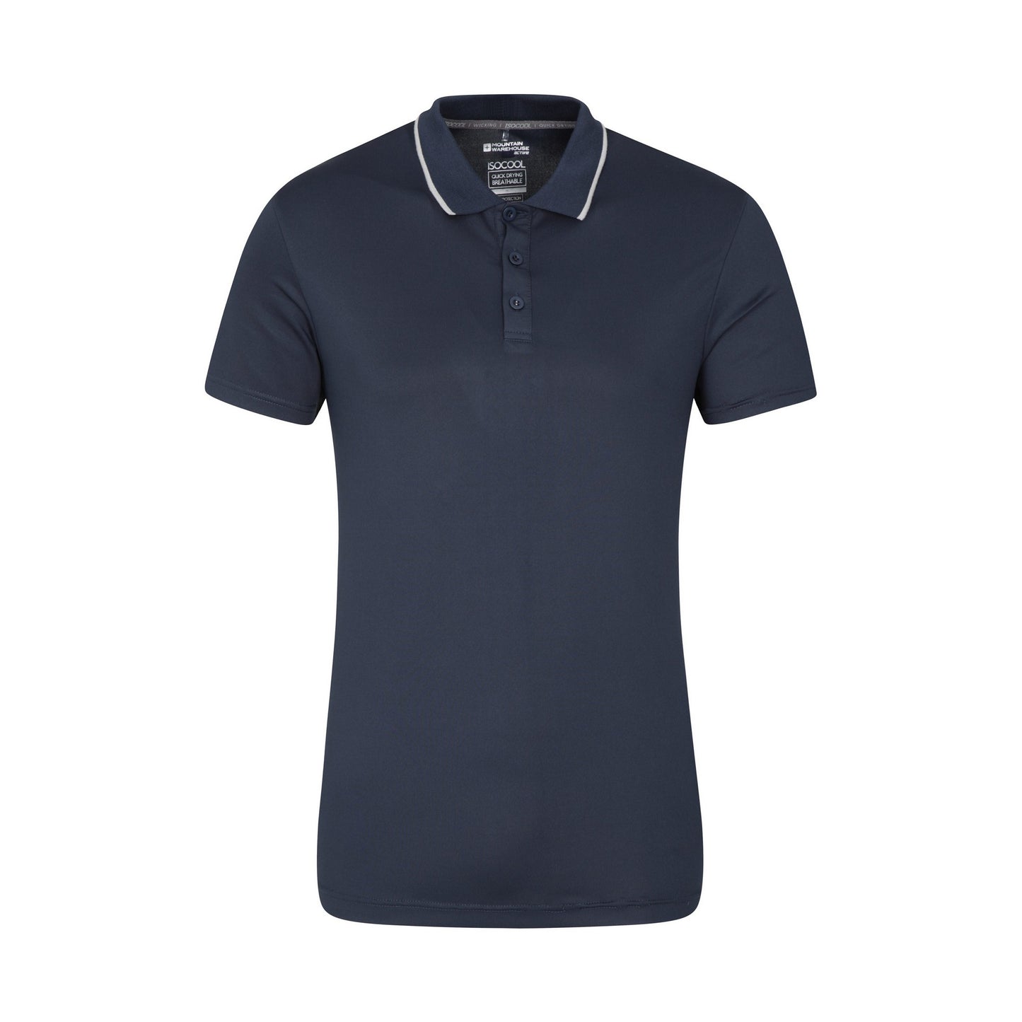 Navy - Front - Mountain Warehouse Mens Tournament IsoCool Polo Shirt