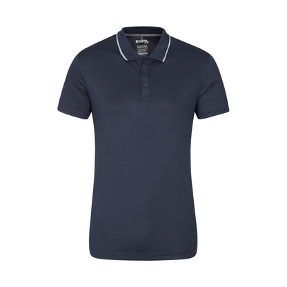 Navy - Front - Mountain Warehouse Mens Tournament IsoCool Polo Shirt