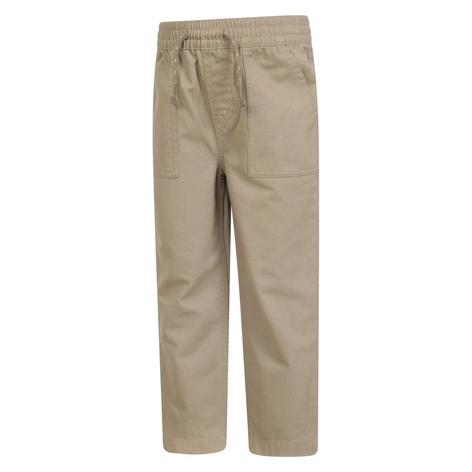 Beige - Side - Mountain Warehouse Childrens-Kids Cooper Herringbone Trousers