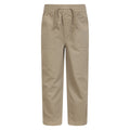 Navy - Front - Mountain Warehouse Childrens-Kids Cooper Herringbone Trousers