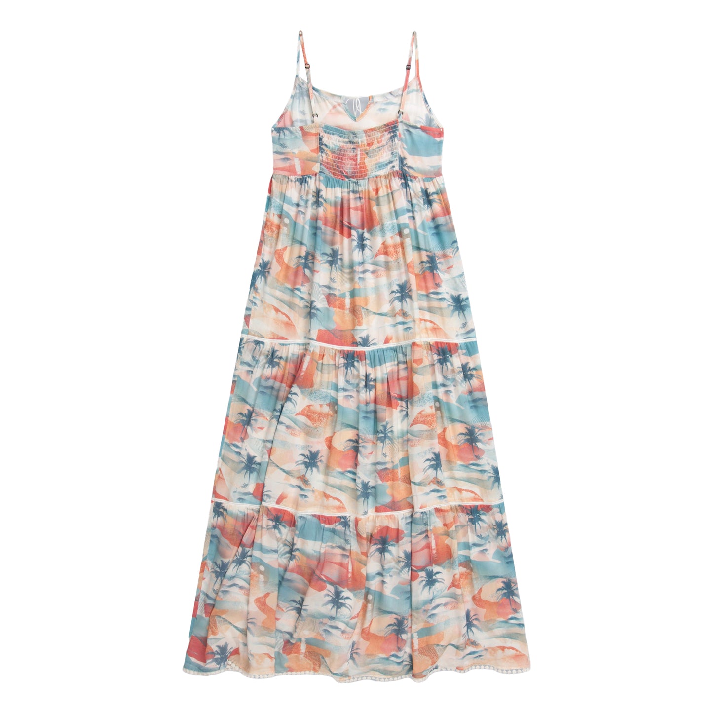 Burnt Orange - Back - Animal Womens-Ladies Meave EcoVero Midi Dress