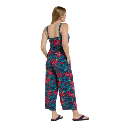 Red - Lifestyle - Animal Womens-Ladies Flora EcoVero Capri Jumpsuit
